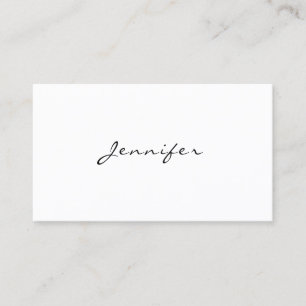 Calligraphyen skrivar den eleganta moderna visitkort