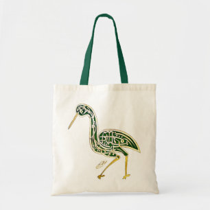 Calligraphyfågel (storken) tygkasse