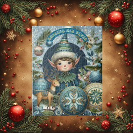 Calling All Elves Snöflingor Hail Julfest Pussel