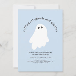 Calling All Ghouls and Goblins Birthday Invitation Inbjudningar