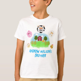 Calling Party Animals Brother of the Birthday Boy T Shirt