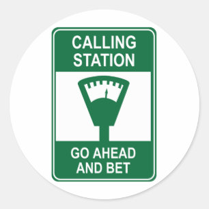 Calling Station Runt Klistermärke
