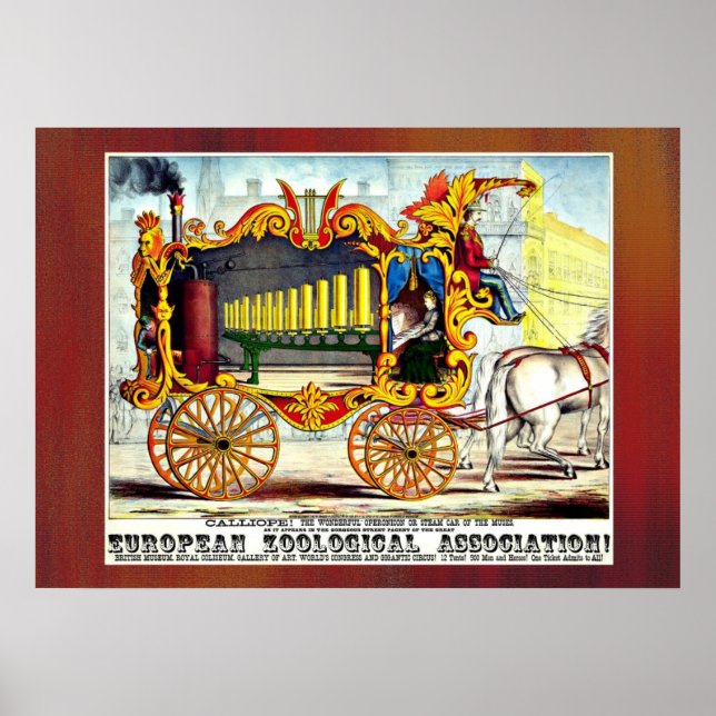 Calliope! 1874 Reklam poster (Framsidan)