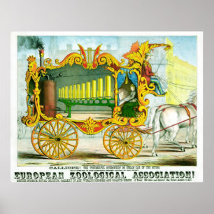 Calliope! Cirkusaffisch - vintagekonstaffisch Poster