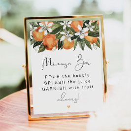 CALLIOPE Citrus Orange Clementine Mimosa Pub Poster