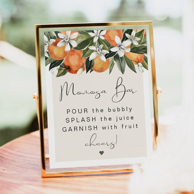 CALLIOPE Citrus Orange Clementine MOMosa Pub Poste Poster (Skapare uppladdad)