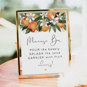 CALLIOPE Citrus Orange Clementine MOMosa Pub Poster