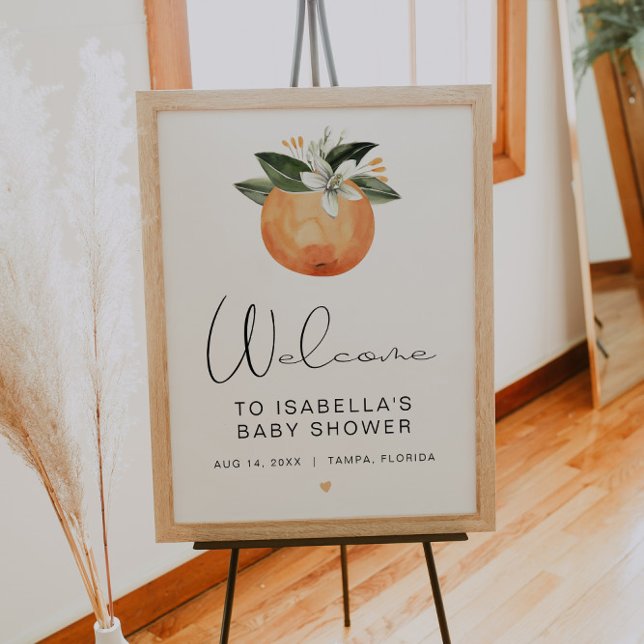 CALLIOPE Little Cutie Clementine Baby Shower Poster (Skapare uppladdad)