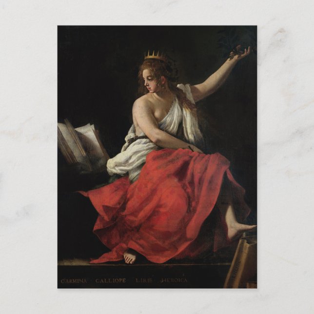 Calliope, Muse of Epic Poetry Vykort (Framsida)