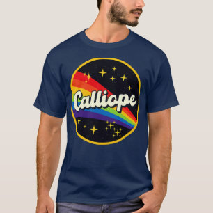 Calliope Rainbow in Space Vintage Stil T Shirt