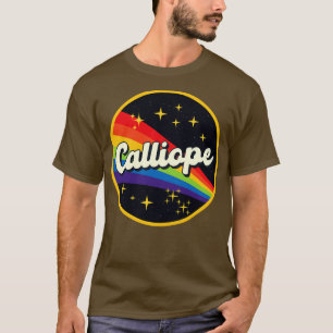Calliope Rainbow in Space Vintage Stil T Shirt