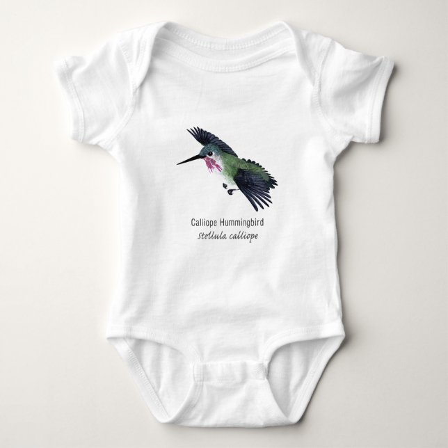 CalliopeHummingbird med namn Tee Shirt (Framsida)