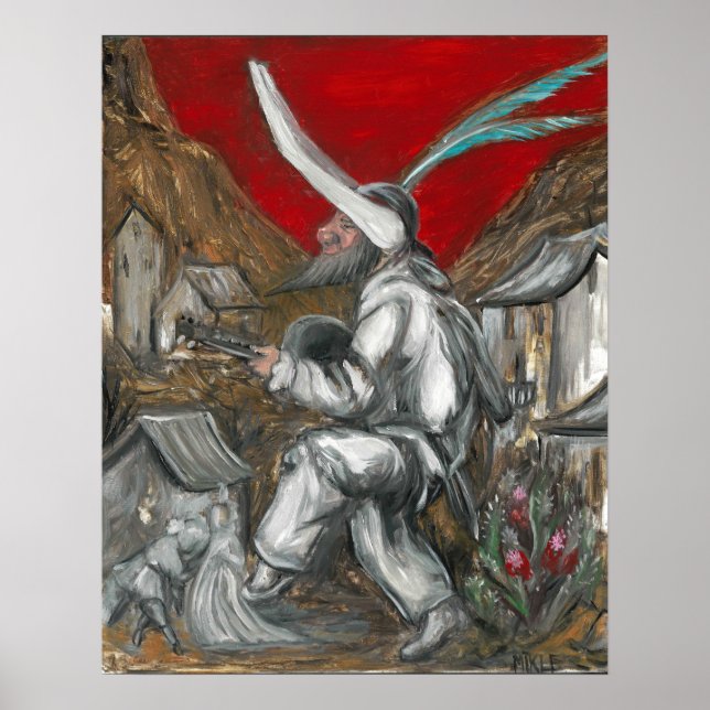 Callot Fritellino oil on Gesso by Mikle Poster (Framsidan)