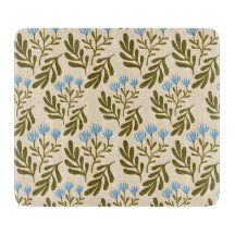  Calm and Natural: Blue Flower Seamless Pattern