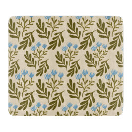  Calm and Natural: Blue Flower Seamless Pattern