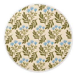  Calm and Natural: Blue Flower Seamless Pattern Knopp