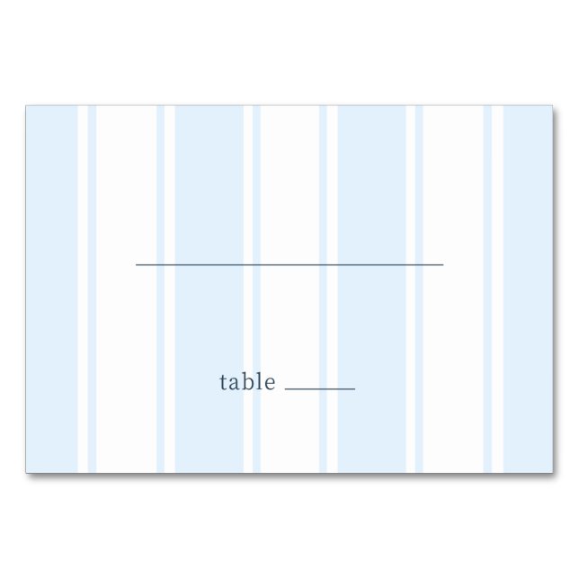 Calm Blue Stripes Bordsnummer (Framsidan)