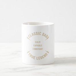 Calm. Capable. Constant. Dad Appreciatition Gifts Kaffemugg