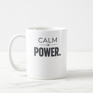 Calm Is Power – Modern Motivational Coffee Cup Kaffemugg
