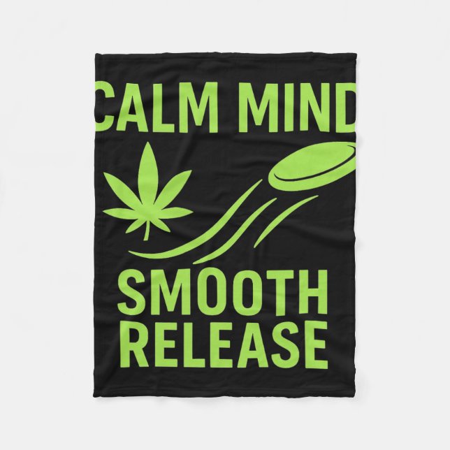 Calm Mind Smooth Release Chill Disc Golf Frisbee  Fleecefilt (Framsidan)