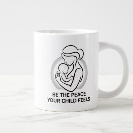 Calm Mother and Baby Minimalist Mantra Jumbo Mugg