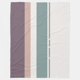 Calm Neutral Stripes – Minimal Cozy Layers Fleecefilt