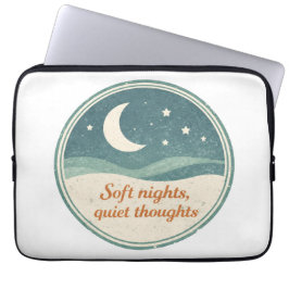 Calm Night Moon Design Laptop Fodral