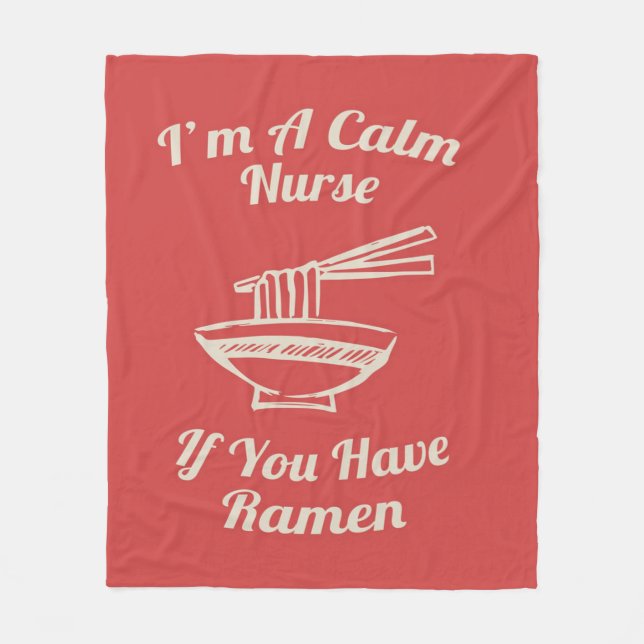 Calm Ramen Nurse 6 Blanket Fleecefilt (Framsidan)