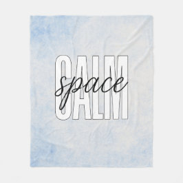 Calm Space Pastel Blue Cozy Fleecefilt