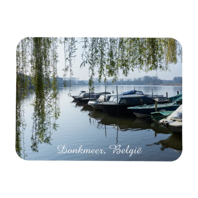 Calm Spring Morning, Donk Lake Belgium  Magnet (Horisontell)