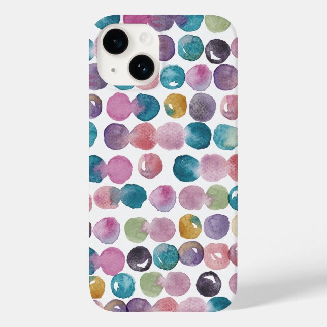 Calm Watercolor iPhone Case – Soft Artistic Design (Baksida)