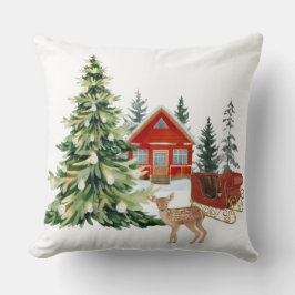 Calm winter home decor inspired by quiet woodland  kudde