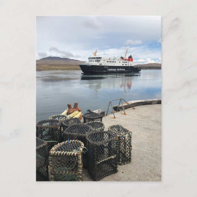 Calmac-färja på väg till Islay i Skottland Vykort (Framsida)