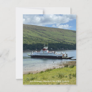 Calmac Ferry at Rubodach, Isle of Bute, Skottland Vykort