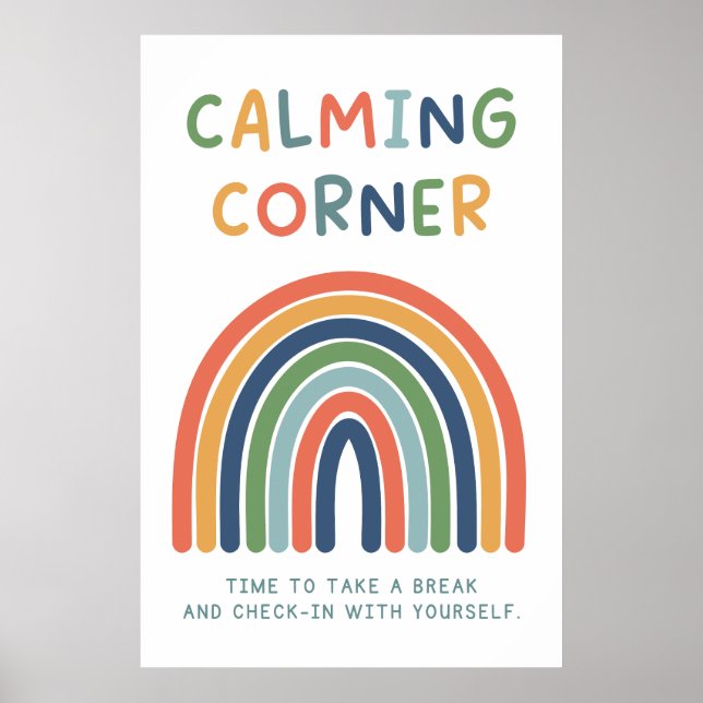 Calming Corner Classroom Poster (Framsidan)