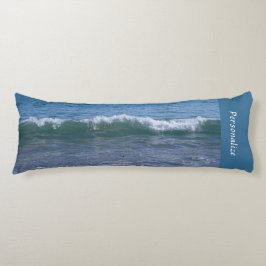 Calming Ocean Vågar Tide Blue Personlig Bedding Kroppskudde