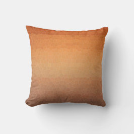 Calming Ombre Gradient Orange Sunset Mosaic-utseen Kudde