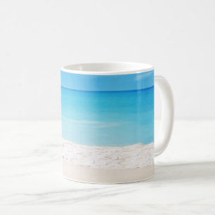 Calming, strandscen mugg
