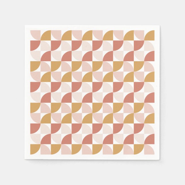 Calming vågigt mönster Napkins Pappersservett (Framsidan)