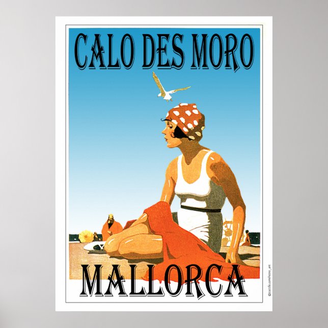 Calo des Moro Mallorca Beach Poster (Framsidan)