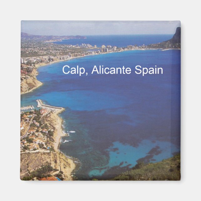 Calp Calpe Alicante Spain Photo Fridge Magnet (Framsidan)