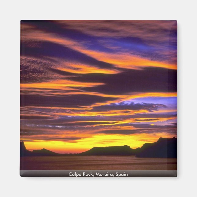 Calpe Sten, Moraira, Spanien Magnet (Framsidan)