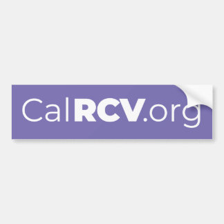 CalRCV.org Bumper Sticker Bildekal