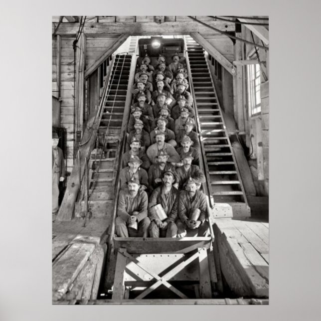 Calumet Copper Mines Michigan Circa 1905 Poster (Framsidan)