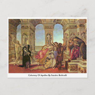 Calumny Apelles by Sandro Botticelli Vykort