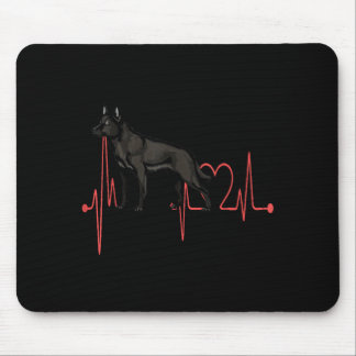 Calupoh Hund Hjärtbeat Ekg Rolig Mexikansk Varg-Hu Musmatta