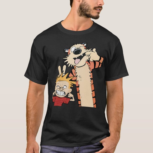 Calv N Hobbs T Shirt (Framsida)