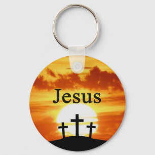 Calvariera soluppgång Jesus nyckelkedja Nyckelring