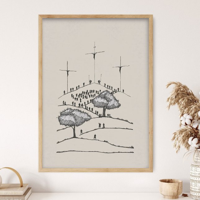 Calvary, Old Rugged Cross, Crucifixion, Jesus Art, Poster (Skapare uppladdad)