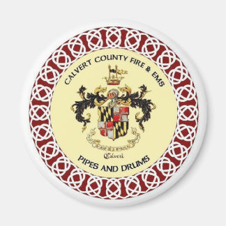 Calvert County Rör och Drums Band Seal Magnet